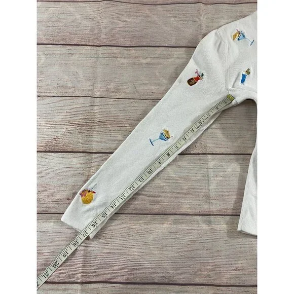 Alexandra Bartlett Petite White Embroidered Cardigan - PS - Picture 10 of 12